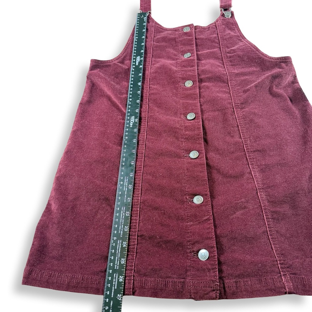 Celebrity Pink Womens Corduroy Pinafore Dress Tawny Port Burgundy CJ10419LK04W M - Picture 3 of 7